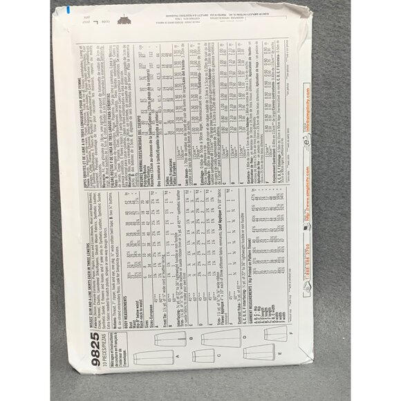 Simplicity 9825 Skirt Sewing Pattern Size 6-8-10-12 Easy Six Designs - Picture 2 of 2